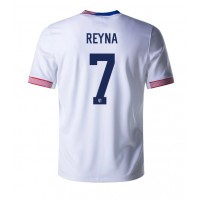 Camiseta Estados Unidos Giovanni Reyna #7 Primera Equipación Replica Copa America 2024 mangas cortas